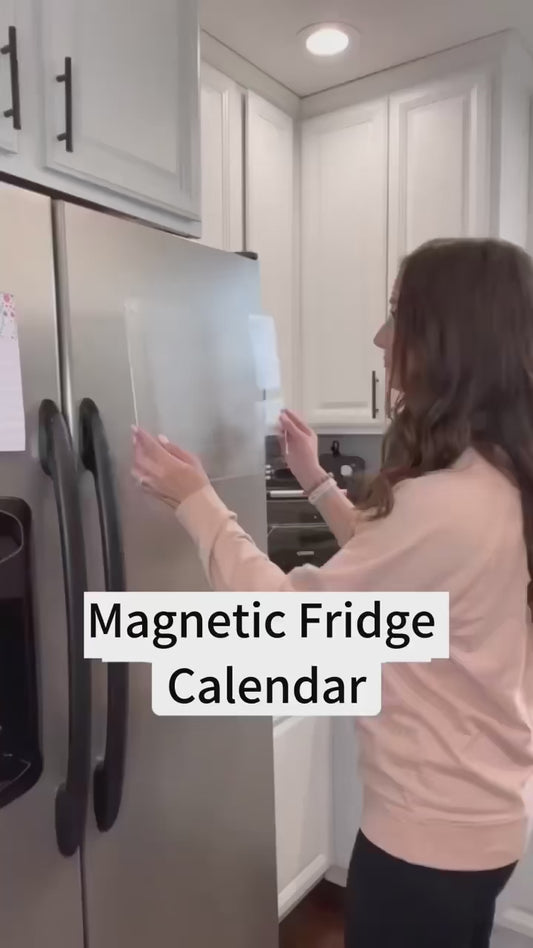 Magnetic Clear Acrylic Fridge Stick Calendar Board Organiser