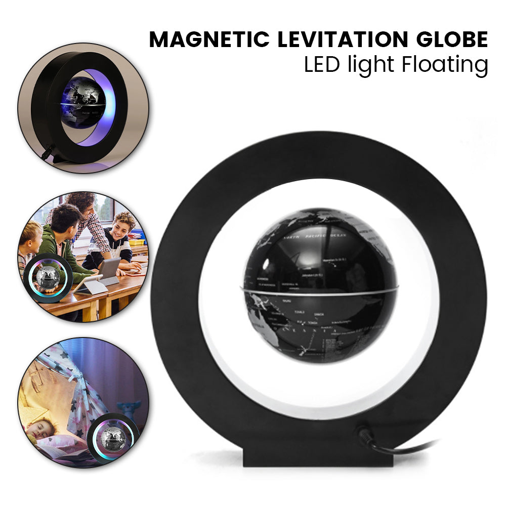 Feel good Levitating Lamp Magnetic Levitation Globe LED World Map Rotating Globe Lights Bedside Lights Home Novelty Floating Lamp Gifts